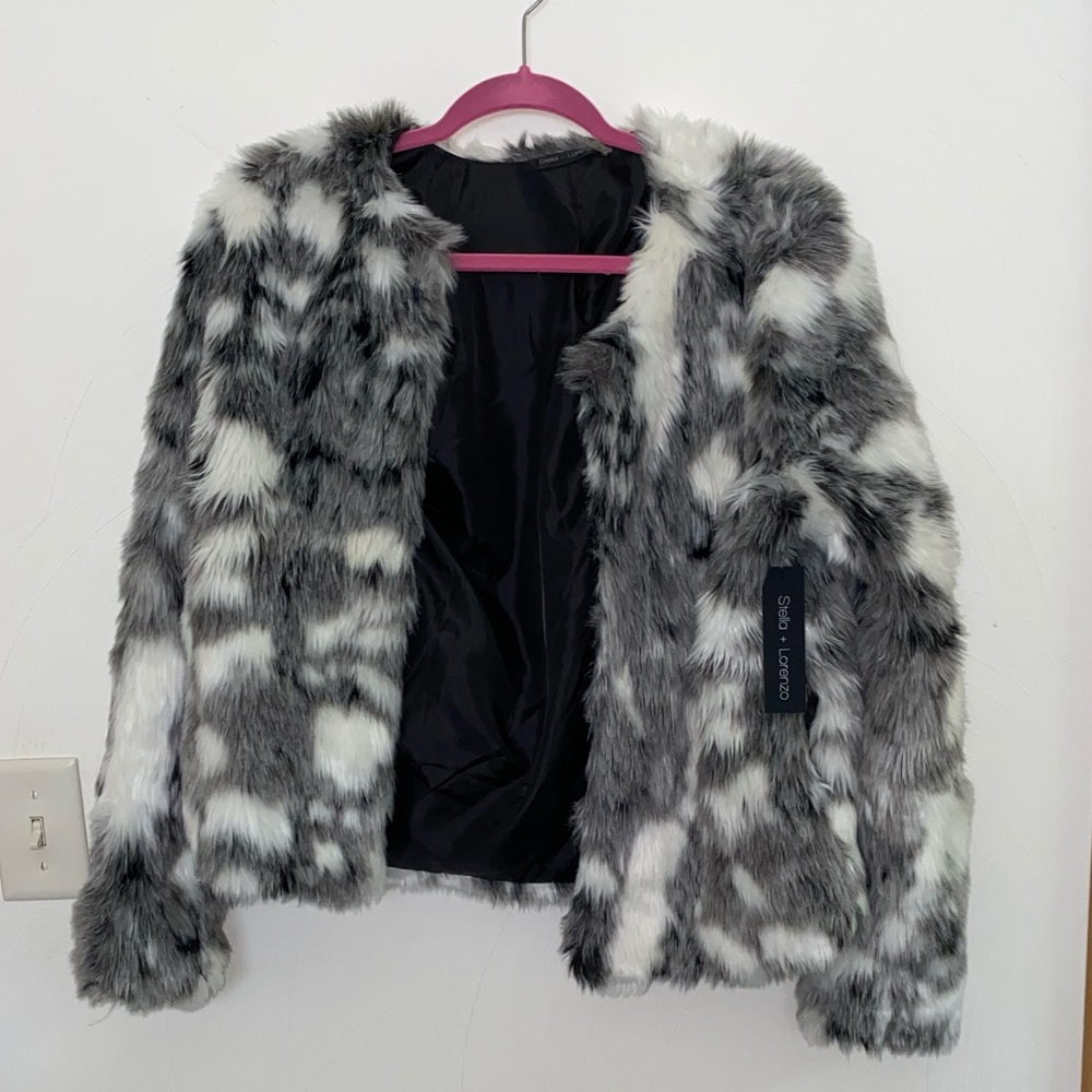 Stella & Lorenzo faux fur jacket